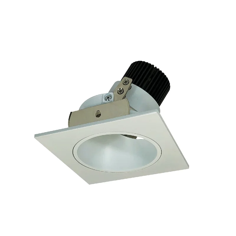 Fairy String Lights for Bedroom DecorNora Lighting NIO-4SD30QWW 4" Iolite LED Square Adjustable Reflector With Round Aperture, 10-Degree Optic, 800lm / 12W, 3000K - White Reflector / White Flange