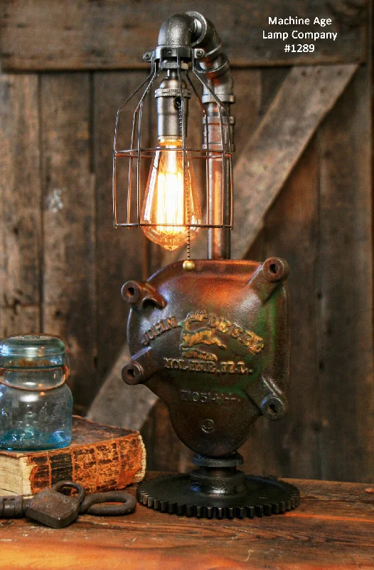 Color - Tunable Industrial Lighting for Special ApplicationsSteampunk Industrial Lamp / John Deere / Gear / #1289 - SOLD