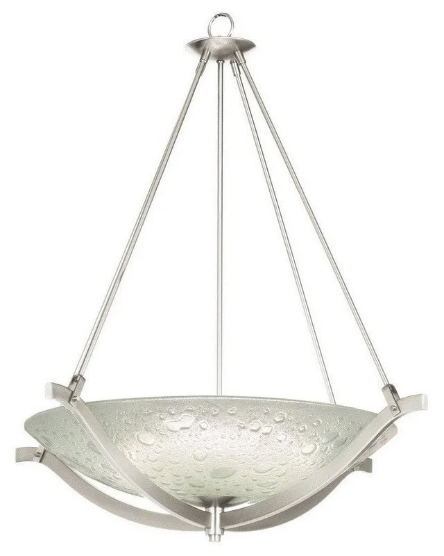 Kalco Lighting 6153 FSN Four Light Energy Efficient Fluorescent Pendant Chandelier in Satin Nickel Finish Kalco Lighting 6153 FSN Four Light Energy Efficient Fluorescent Pendant Chandelier in Satin Nickel Finish