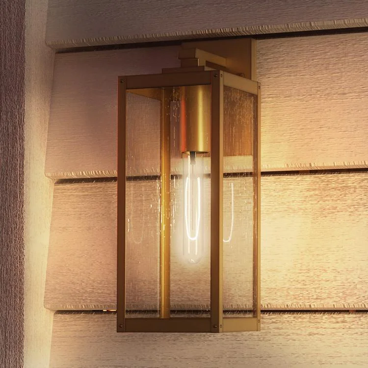 Industrial Lighting for Textile MillsUQL1341 Farmhouse Outdoor Wall Light, 17"H x 6"W, Antique Brass, Quincy Collection Industrial Lighting for Textile MillsUQL1341 Farmhouse Outdoor Wall Light, 17"H x 6"W, Antique Brass, Quincy Collection