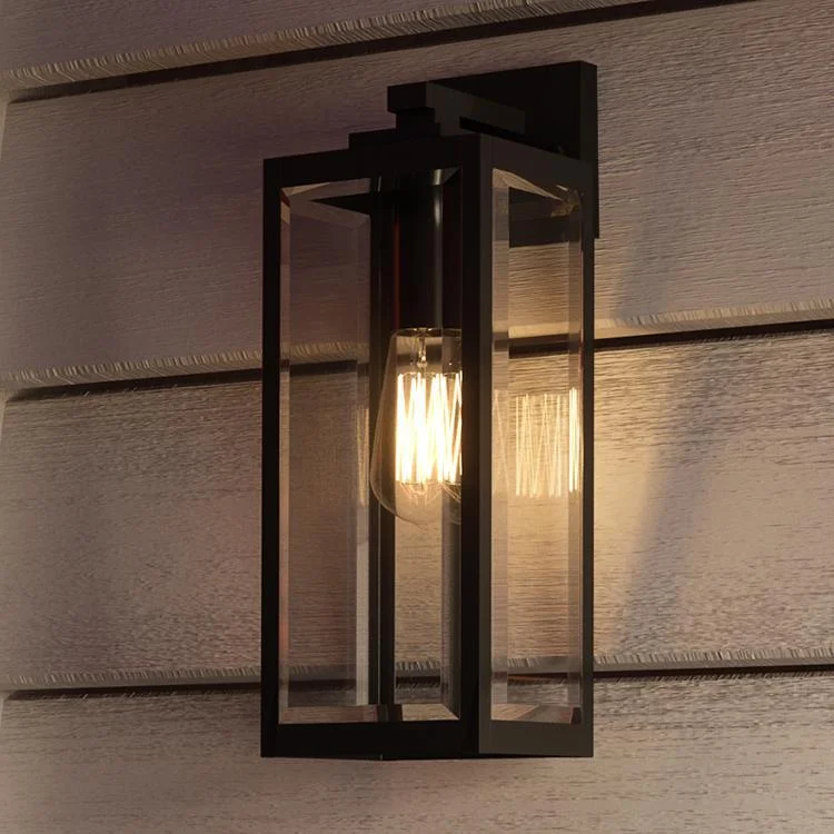 Adjustable Industrial Lighting for Flexible IlluminationUQL1331 Farmhouse Outdoor Wall Light, 17"H x 6"W, Black Finish, Quincy Collection Adjustable Industrial Lighting for Flexible IlluminationUQL1331 Farmhouse Outdoor Wall Light, 17"H x 6"W, Black Finish, Quincy Collection