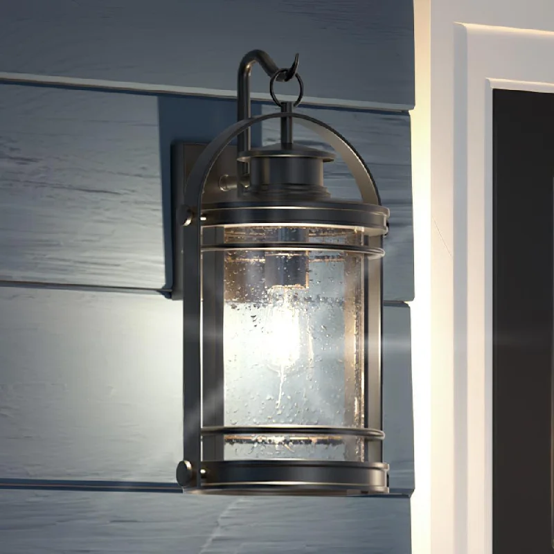 Industrial Lighting for Automotive Manufacturing PlantsUQL1432 Nautical Outdoor Wall Light, 18.25"H x 10.75"W, Black Silk Finish, Cannes Collection Industrial Lighting for Automotive Manufacturing PlantsUQL1432 Nautical Outdoor Wall Light, 18.25"H x 10.75"W, Black Silk Finish, Cannes Collection