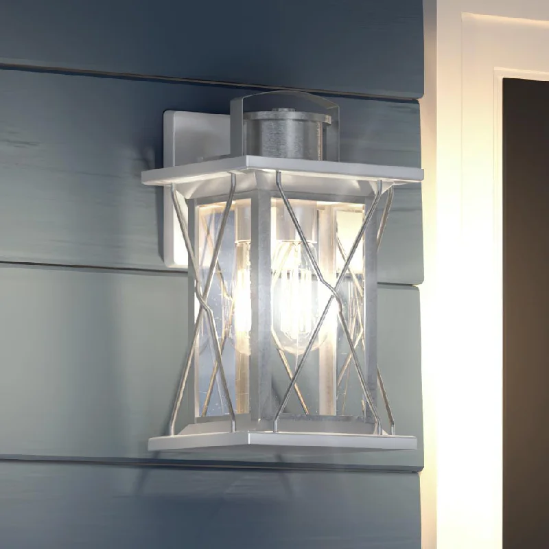 Explosion - Proof Industrial Lighting for Hazardous LocationsUHP1223 Colonial Outdoor Wall Light, 16"H x 7.5"W, Stainless Steel Finish, Longmont Collection