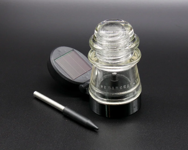 Waterproof Industrial Lighting for Wet AreasMulticolor Outdoor Solar Lamp Base for "Hemingray-16 and -17, Glass Insulators, Stake Light, Landscape Light, Industrial Lighting, Cyberpunk Lamp