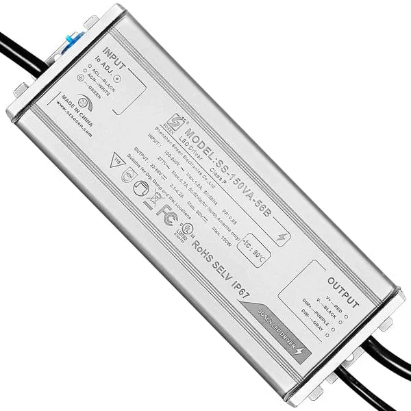 Energy - Efficient Industrial Lighting for Cost - Savings150W Sosen LED Driver - 100-277VAC Dimmable - 56VDC Energy - Efficient Industrial Lighting for Cost - Savings150W Sosen LED Driver - 100-277VAC Dimmable - 56VDC