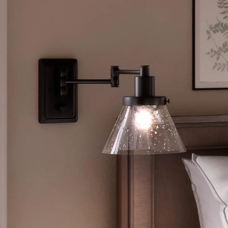 Industrial Lighting for Automotive Manufacturing PlantsUHP3301 Traditional Wall Light, 9.625"H x 8"W, Midnight Black Finish, Pawtucket Collection