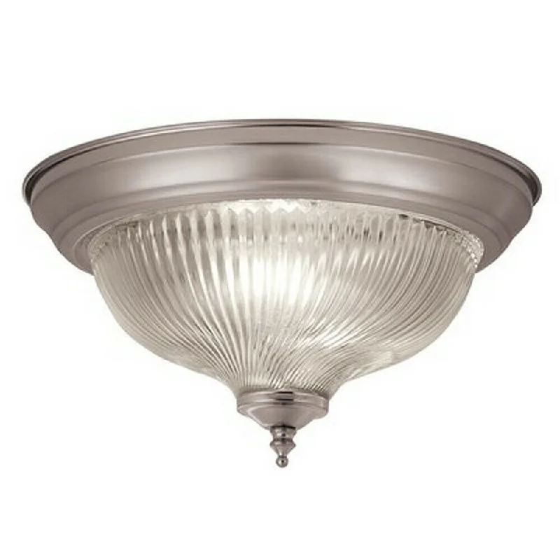 Trans Globe Lighting 202866 BN One Light Flush Ceiling Fixture in Brushed Nickel Finish Trans Globe Lighting 202866 BN One Light Flush Ceiling Fixture in Brushed Nickel Finish