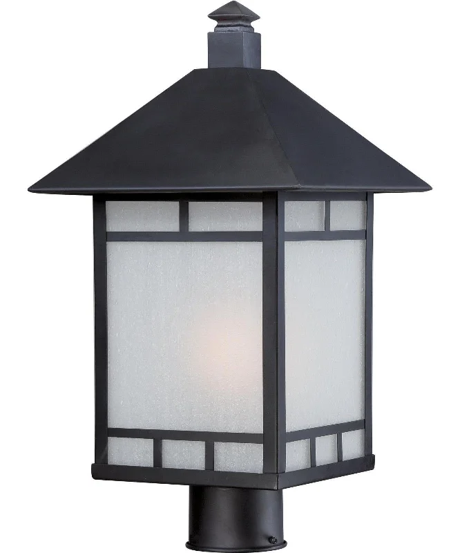 Nuvo Lighting 60-5705 Drexel Collection One Light Energy Efficient GU24 Exterior Outdoor Post Lantern in Stone Black Finish Nuvo Lighting 60-5705 Drexel Collection One Light Energy Efficient GU24 Exterior Outdoor Post Lantern in Stone Black Finish