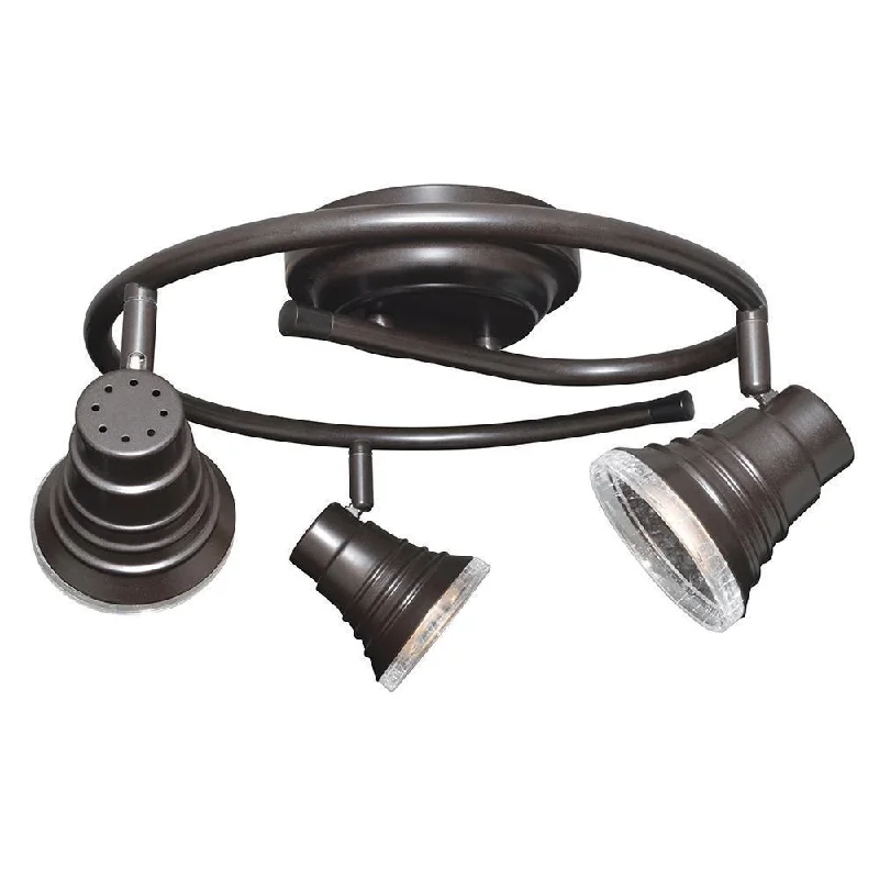 Rainbow Lighting 326628 Three Light Integrated LED Ceiling Track Fixture in Oil Rubbed Bronze Finish Rainbow Lighting 326628 Three Light Integrated LED Ceiling Track Fixture in Oil Rubbed Bronze Finish