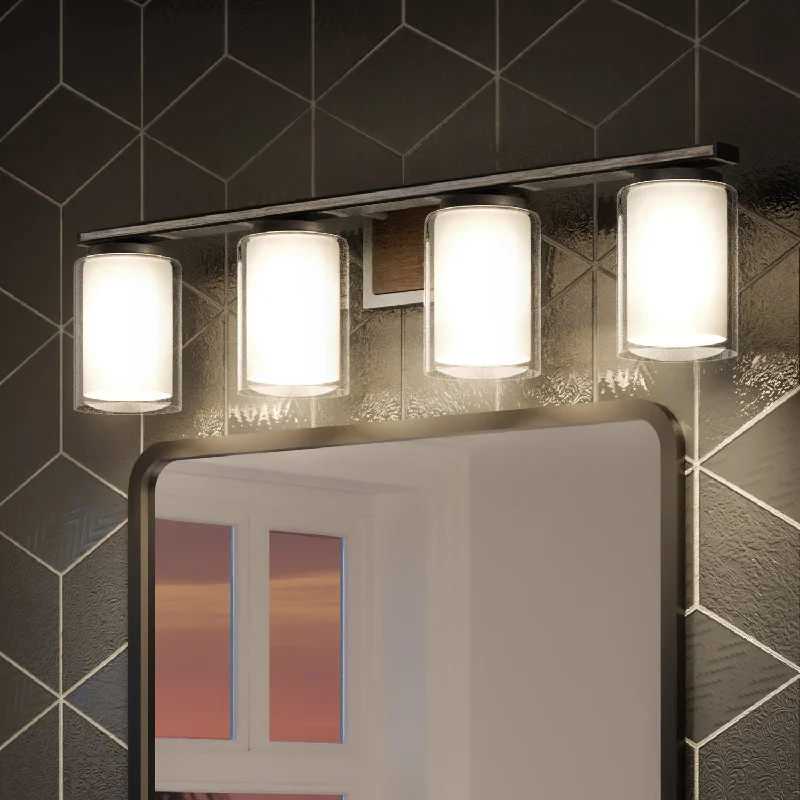 Industrial Flood Lighting for Outdoor Loading DocksUHP3190 Contemporary Bath Vanity Light, 7.75"H x 33.875"W, Brushed Nickel Finish, Evanston Collection