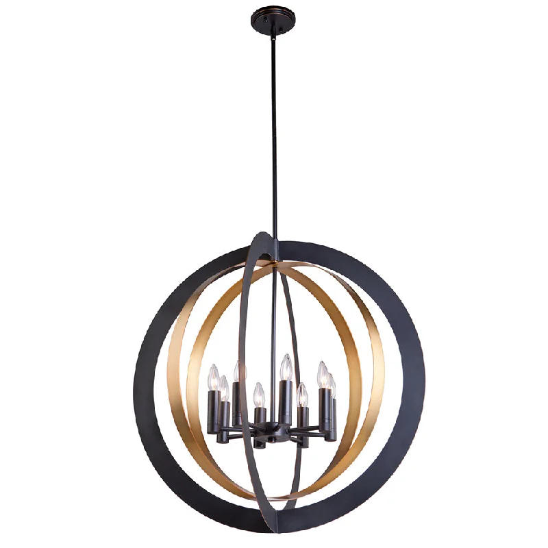 Chandeliers with Metal Frames in Copper FinishChandelier Capri