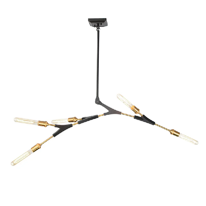 Chandeliers with Metal Frames in Copper FinishChandelier Filiali 5 Light