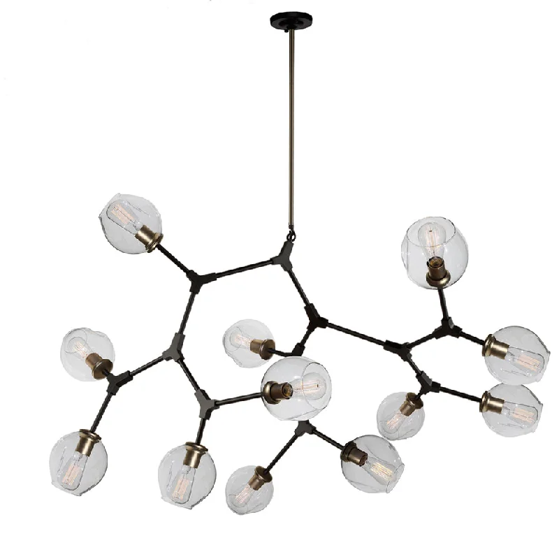 Chandeliers with Metal Frames in Silver FinishChandelier Organic