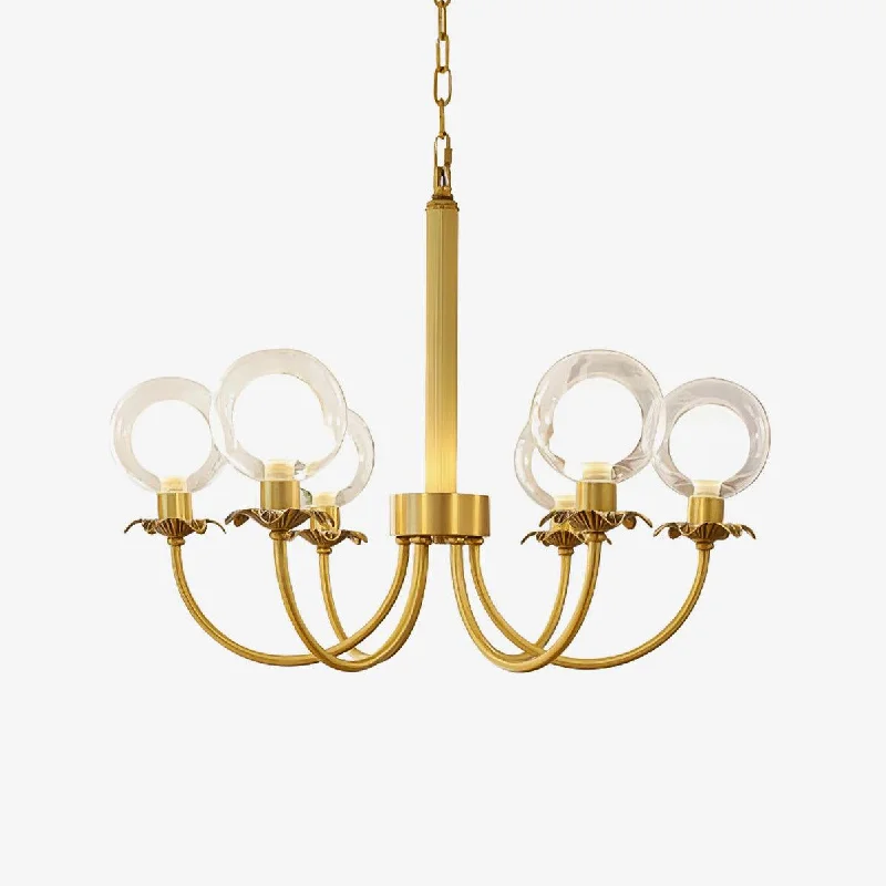 Chandeliers with Sputnik - Style Design for a Futuristic VibeAureate Radiance Glass Chandelier