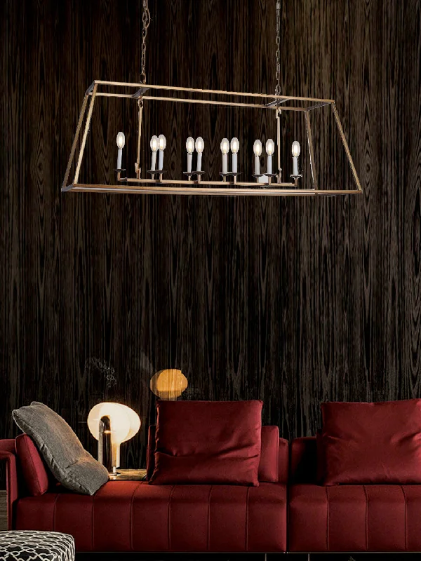 Chandeliers with Frosted Glass for a Softer Light DiffusionCrimson Chandelier