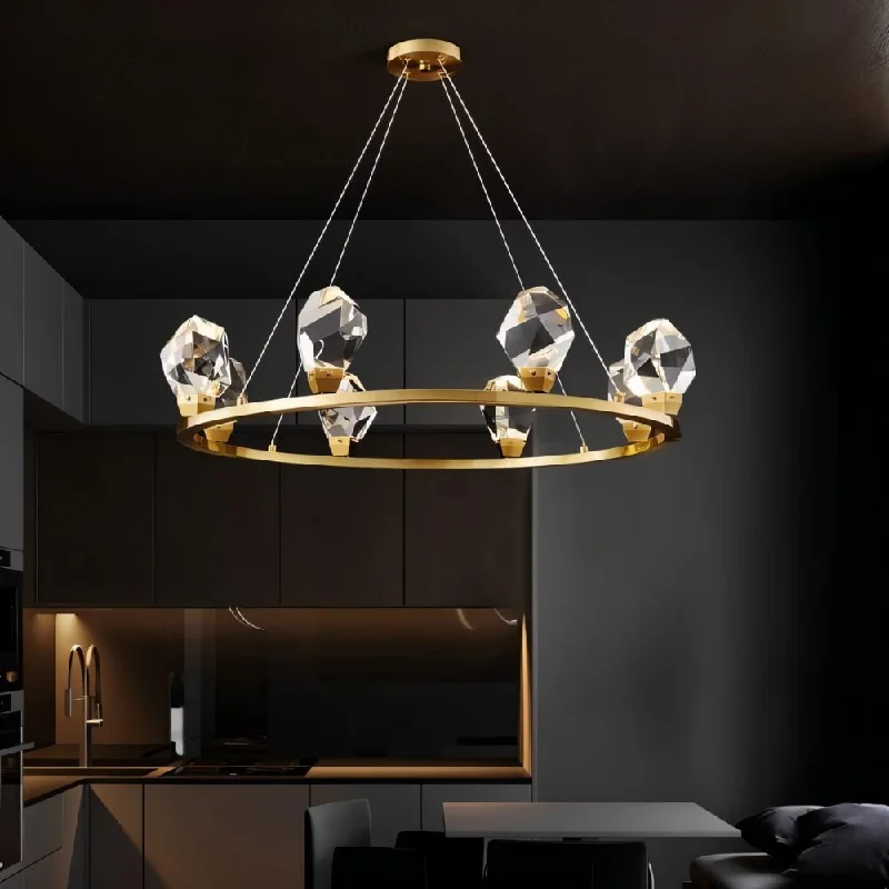 Chandeliers with Venetian Glass for a Luxurious LookCristal Round Chandelier