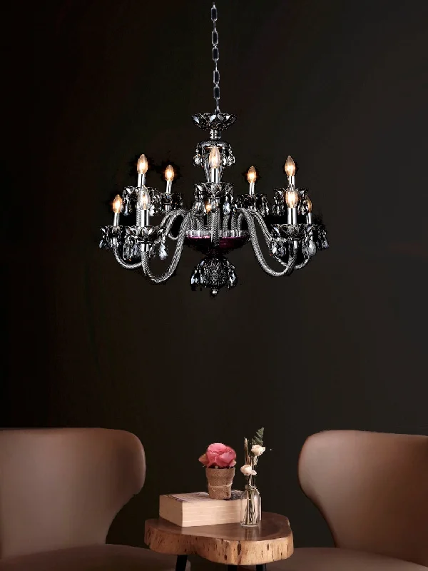 Chandeliers with Clear Crystal for a Sparkling EffectCroatia 10-Lamp Chandelier
