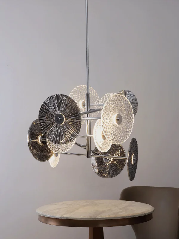 Chandeliers with Metal Frames in Silver FinishDwelin C Chandelier