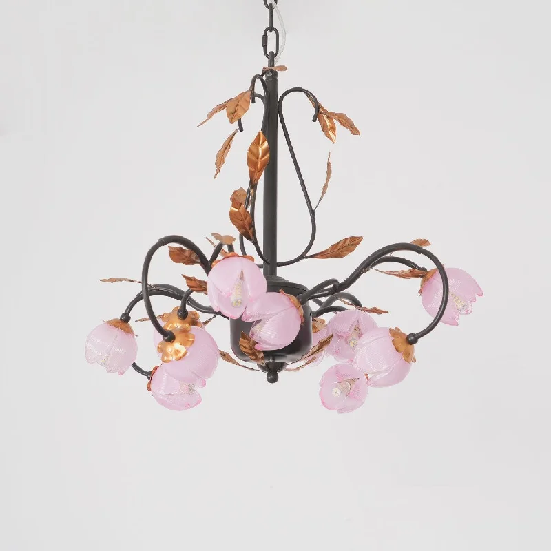 Black & Gold & Pink Flower