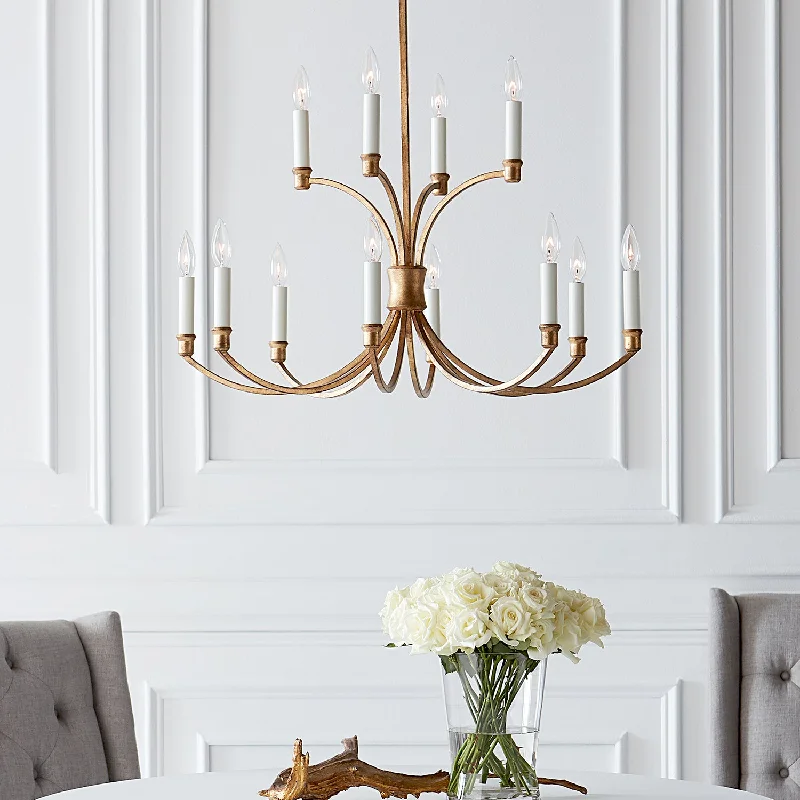 Chandeliers with Metal Frames in Silver FinishChandelier Westerly