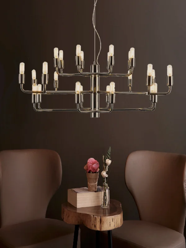 Chandeliers with Clear Crystal for a Sparkling EffectGordon 24-Lamp Chandelier