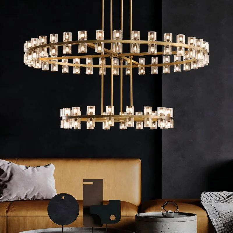 Chandeliers with Colored Glass for a Splash of ColorIstu Chandelier