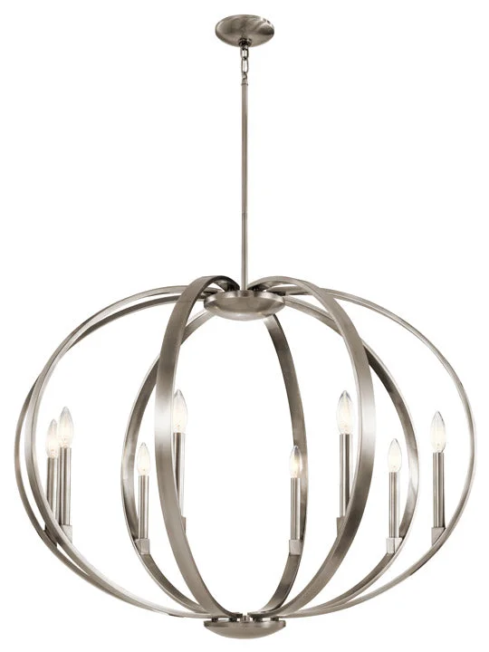 Chandeliers for High Ceilings to Fill Vertical SpaceKichler Elata 43872CLP