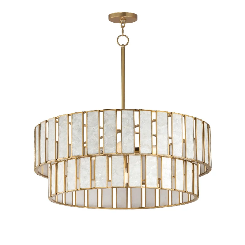 Chandeliers for Low Ceilings to Avoid OvercrowdingMiramar Six Light Chandelier