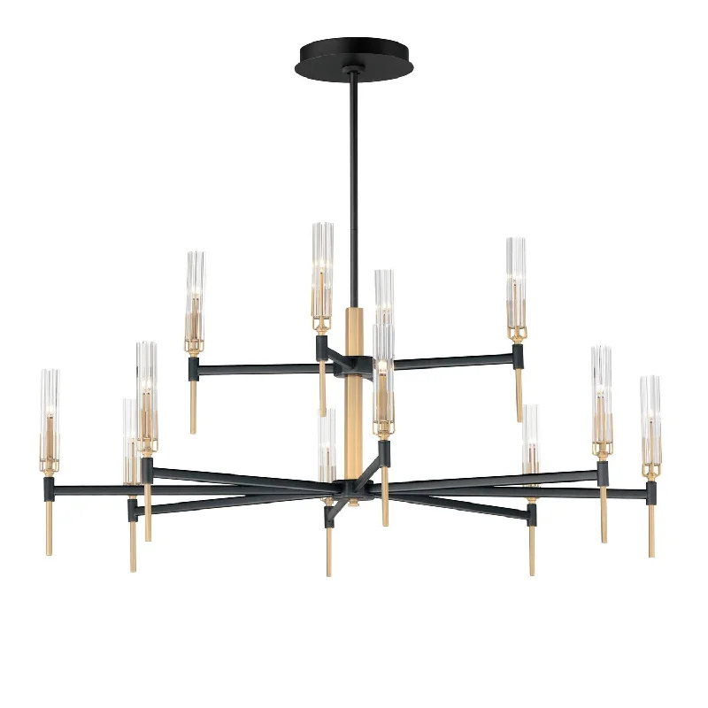 Art Deco Chandeliers for a Retro - Glam LookFlambeau LED Chandelier