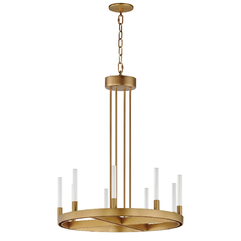 Chandeliers with Metal Frames in Gold FinishOvation LED Chandelier