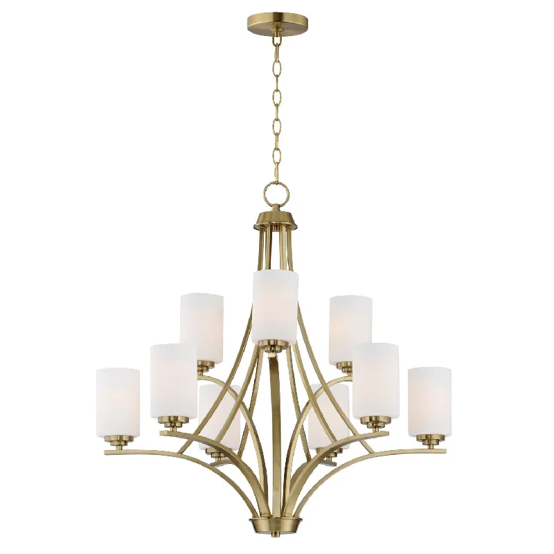 Chandeliers with Metal Frames in Gold FinishDeven Chandelier
