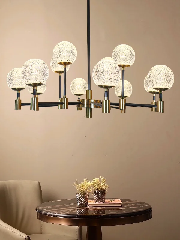 Chandeliers with Venetian Glass for a Luxurious LookMegan 12-Lamp Chandelier