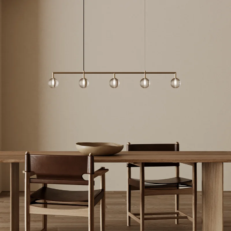 Chandeliers with Sputnik - Style Design for a Futuristic VibeModern Gold Metal and Ribbed Glass Chandelier Chandeliers with Sputnik - Style Design for a Futuristic VibeModern Gold Metal and Ribbed Glass Chandelier