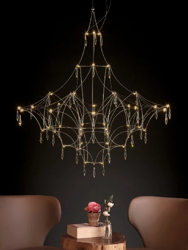 Chandeliers with Frosted Glass for a Softer Light DiffusionMyria Chandelier
