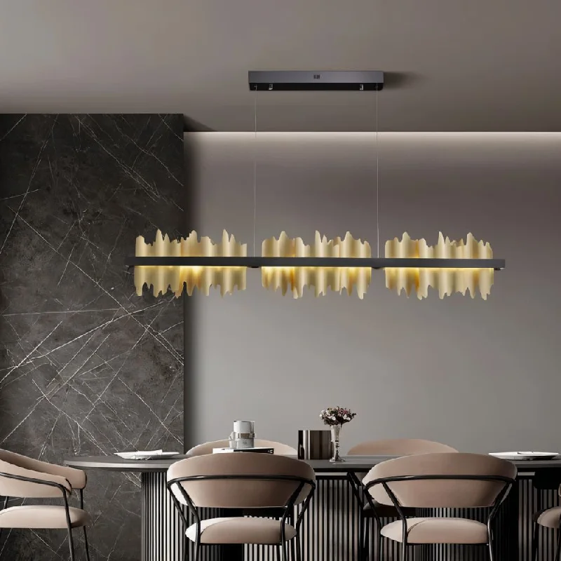 Chandeliers for Living Rooms to Create a Focal PointNinda Linear Chandelier