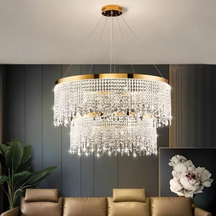 Victorian - Inspired Chandeliers with Ornate DetailsRexana Crystal Tiered Chandelier Victorian - Inspired Chandeliers with Ornate DetailsRexana Crystal Tiered Chandelier