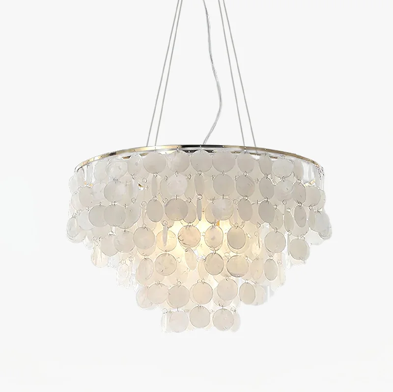 French Country Chandeliers with a Romantic AuraShell Wind Chime Chandelier