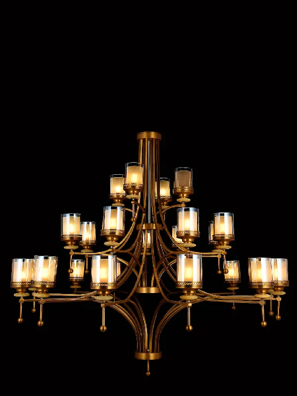 Chandeliers with Murano Glass for a High - End Artistic TouchSparie 24 Chandelier