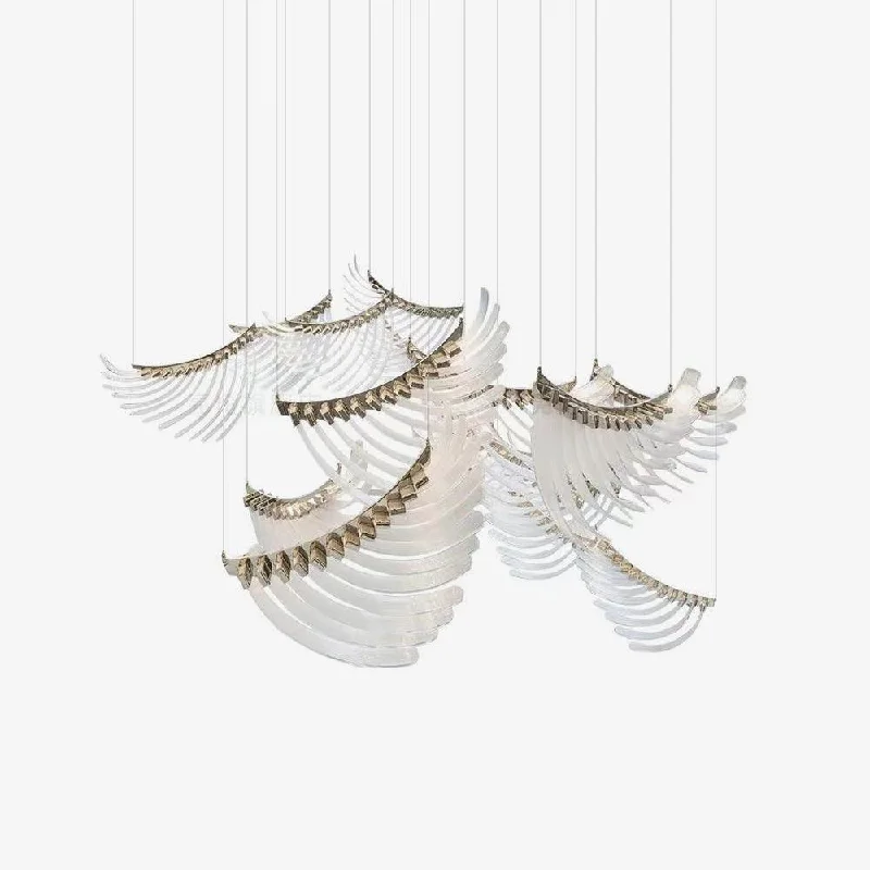 Art Deco Chandeliers for a Retro - Glam LookTiered Palmette Chandelier