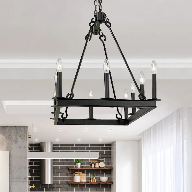 Chandeliers with Clear Crystal for a Sparkling EffectChandelier Barclay Rectanlge 10 Chandeliers with Clear Crystal for a Sparkling EffectChandelier Barclay Rectanlge 10