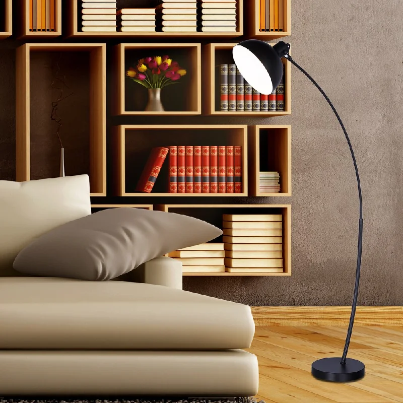 Adjustable Height Floor Lamp for Versatile Lighting Needs#1547BLK 62 in. Modern Metal Arched Floor Lamp in. Matte Black Adjustable Height Floor Lamp for Versatile Lighting Needs#1547BLK 62 in. Modern Metal Arched Floor Lamp in. Matte Black