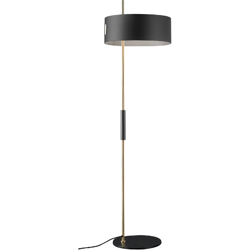 Glass Floor Lamp with Frosted Shades for Soft Diffused Light1953 Floor Lamp