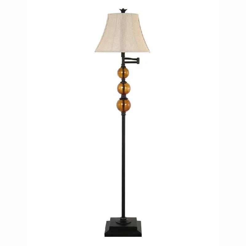 Fabric Floor Lamp with a Linen Shade for a Relaxed Aesthetic61-inch Swingarm Floor Lamp Fabric Floor Lamp with a Linen Shade for a Relaxed Aesthetic61-inch Swingarm Floor Lamp