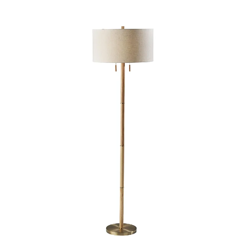 Wood Floor Lamp with Natural Grain for a Warm and Organic FeelMadeline Floor Lamp
