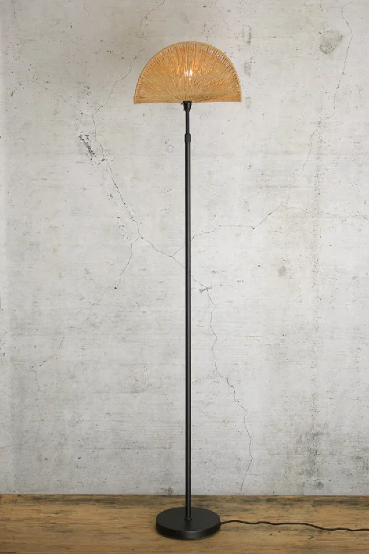 Fabric Floor Lamp with a Linen Shade for a Relaxed AestheticAngourie Floor Lamp