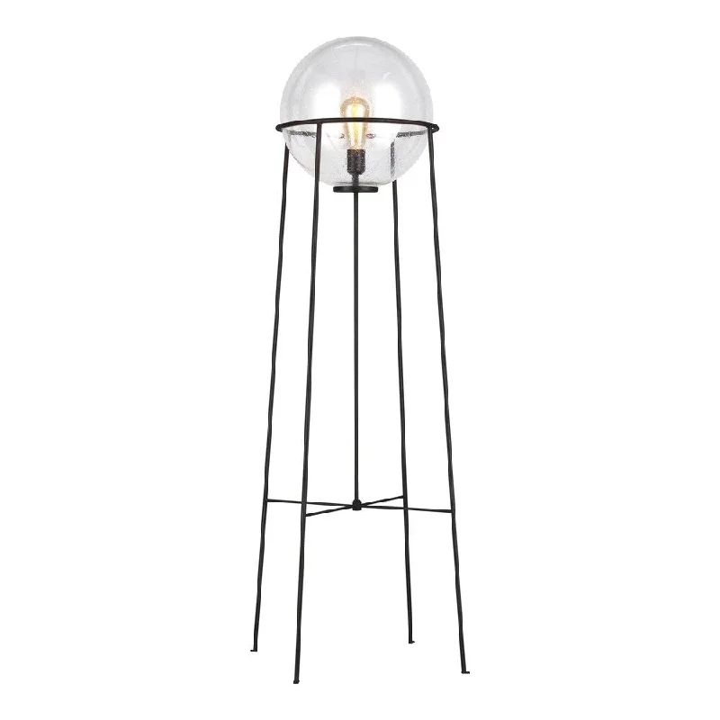 Modern Minimalist Floor Lamp for Contemporary Living RoomsAtlas Aged Iron Steel 1-light Floor Lamp