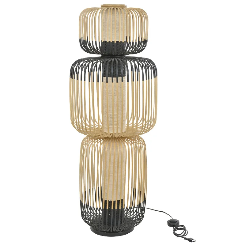 Dimmable Floor Lamp for Adjustable Lighting AmbianceBamboo Tier Floor Lamp