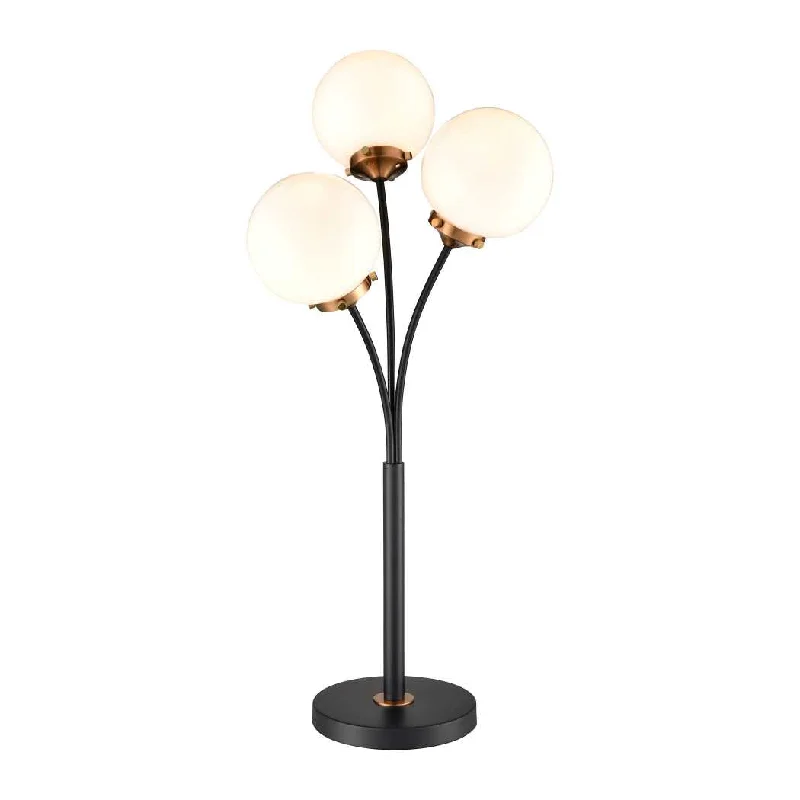 Wood Floor Lamp with Natural Grain for a Warm and Organic FeelBoudreaux 32'' High 3-Light Floor Lamp - Matte Black By ELK Wood Floor Lamp with Natural Grain for a Warm and Organic FeelBoudreaux 32'' High 3-Light Floor Lamp - Matte Black By ELK