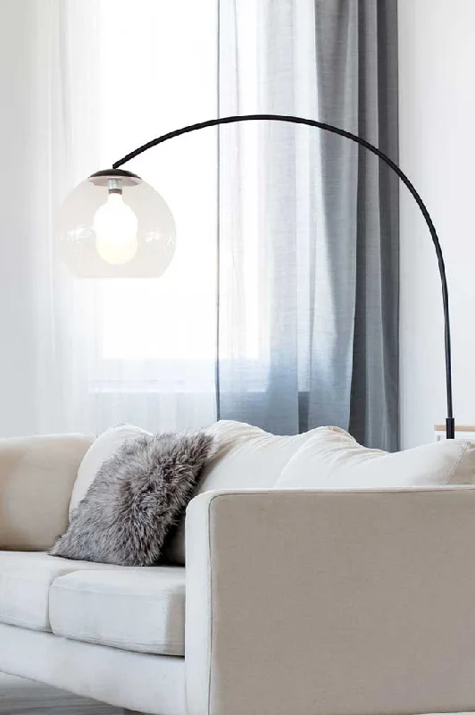 USB Charging Port Floor Lamp for Convenient Device ChargingBroulee Arc Floor Lamp