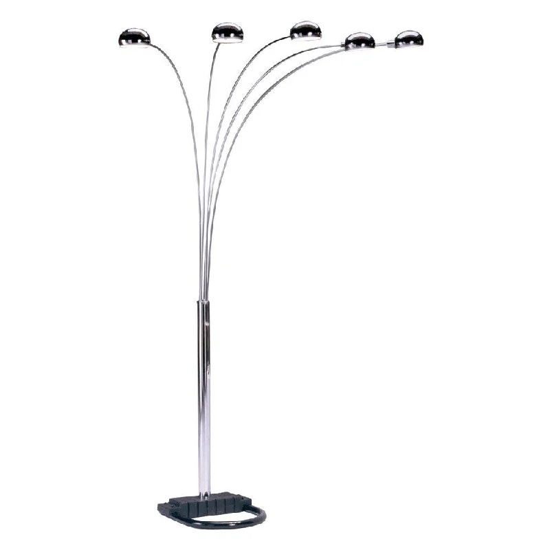 Bohemian Inspired Floor Lamp for Eclectic Home DecorContemporary Chrome Floor Lamp